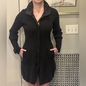 Brunello Cucinelli Black Sweater Coat